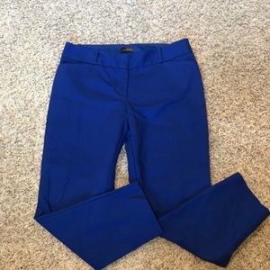 The Limited royal blue cropped dress pants